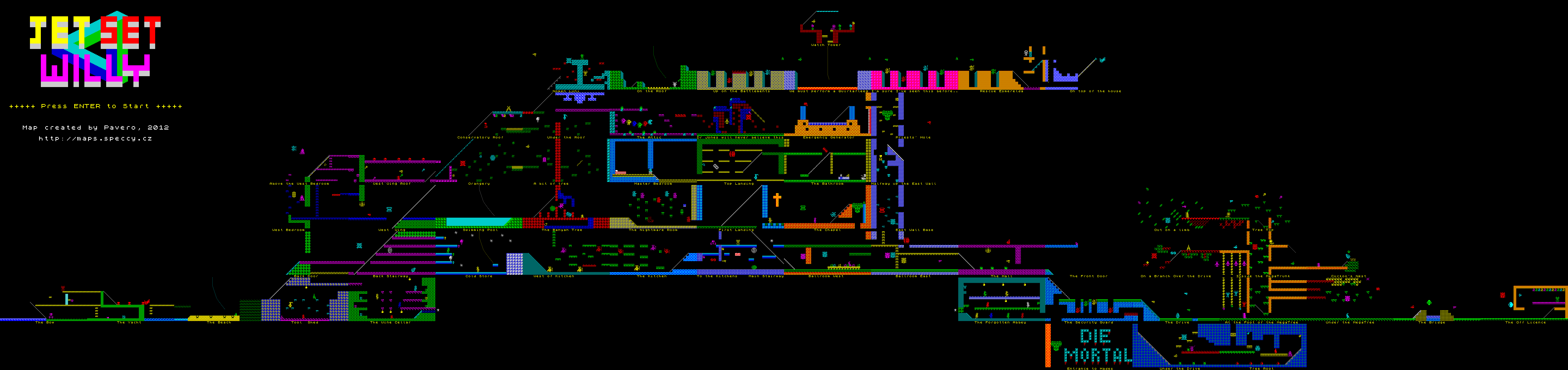 Screen from Jet Set Willy: Wet Sunday Afternoon Graphical Remix