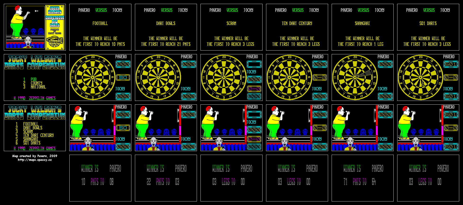 Screen from Jocky Wilson's Compendium of Darts