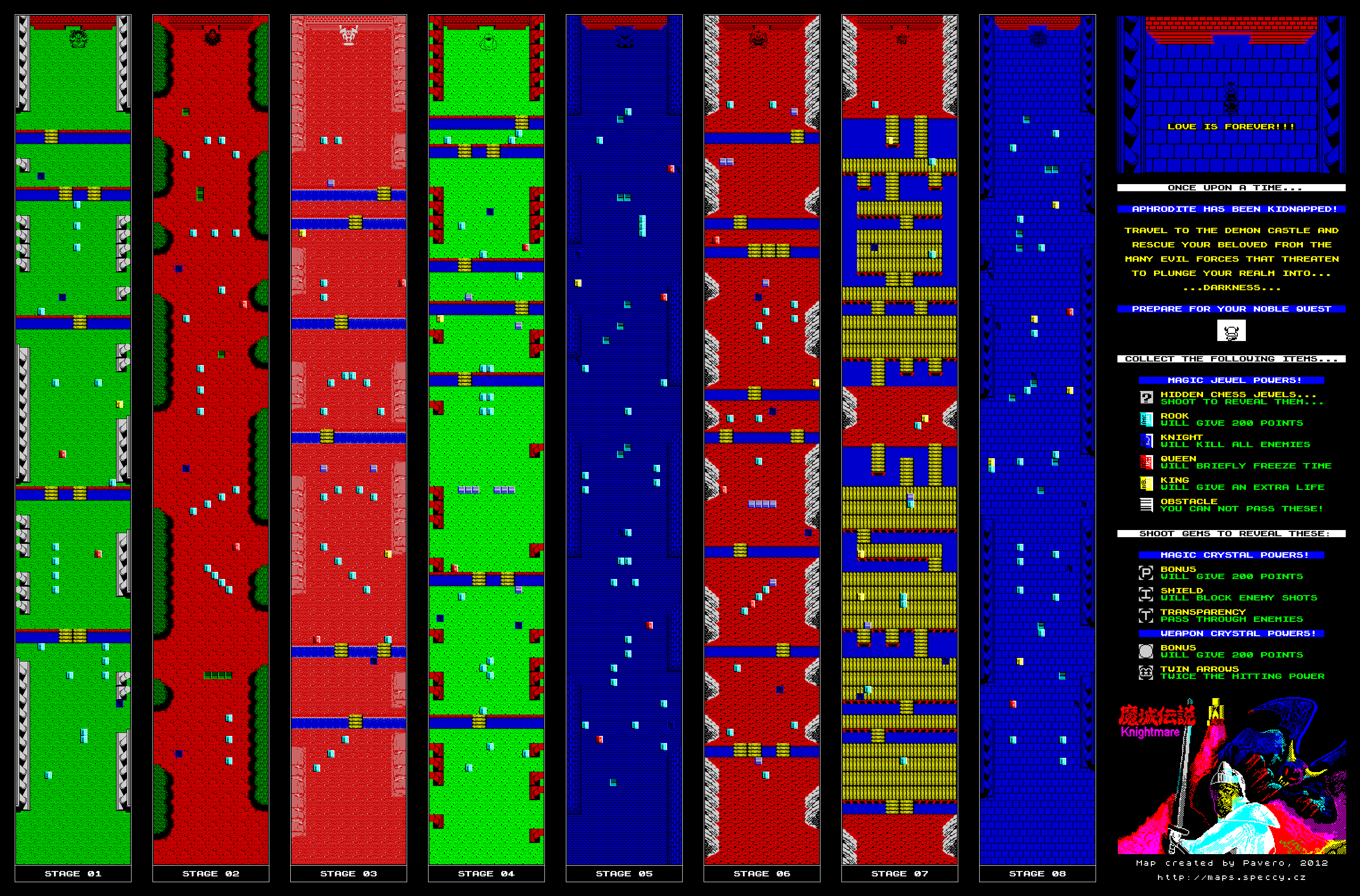 Screen from Knightmare ZX