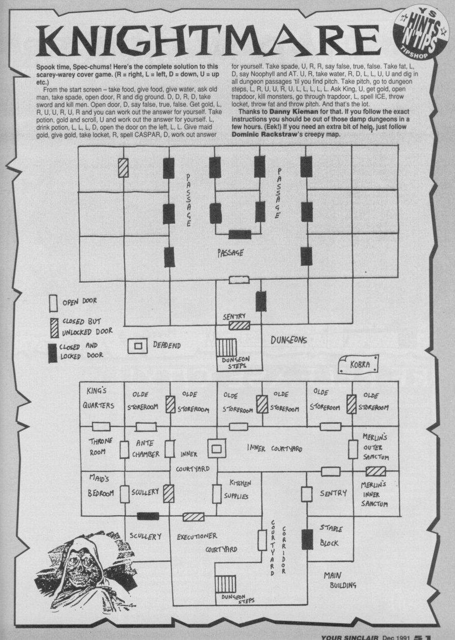 Screen from Knightmare