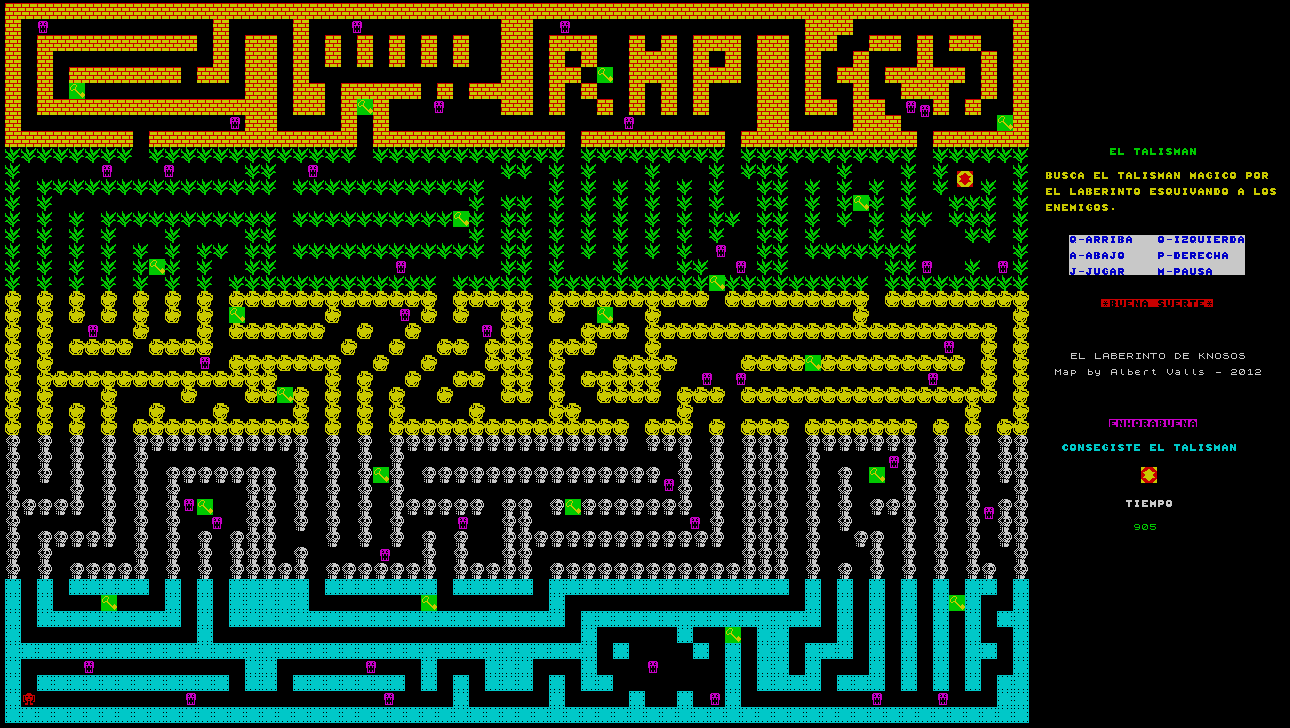 Screen from El Laberinto de Knosos