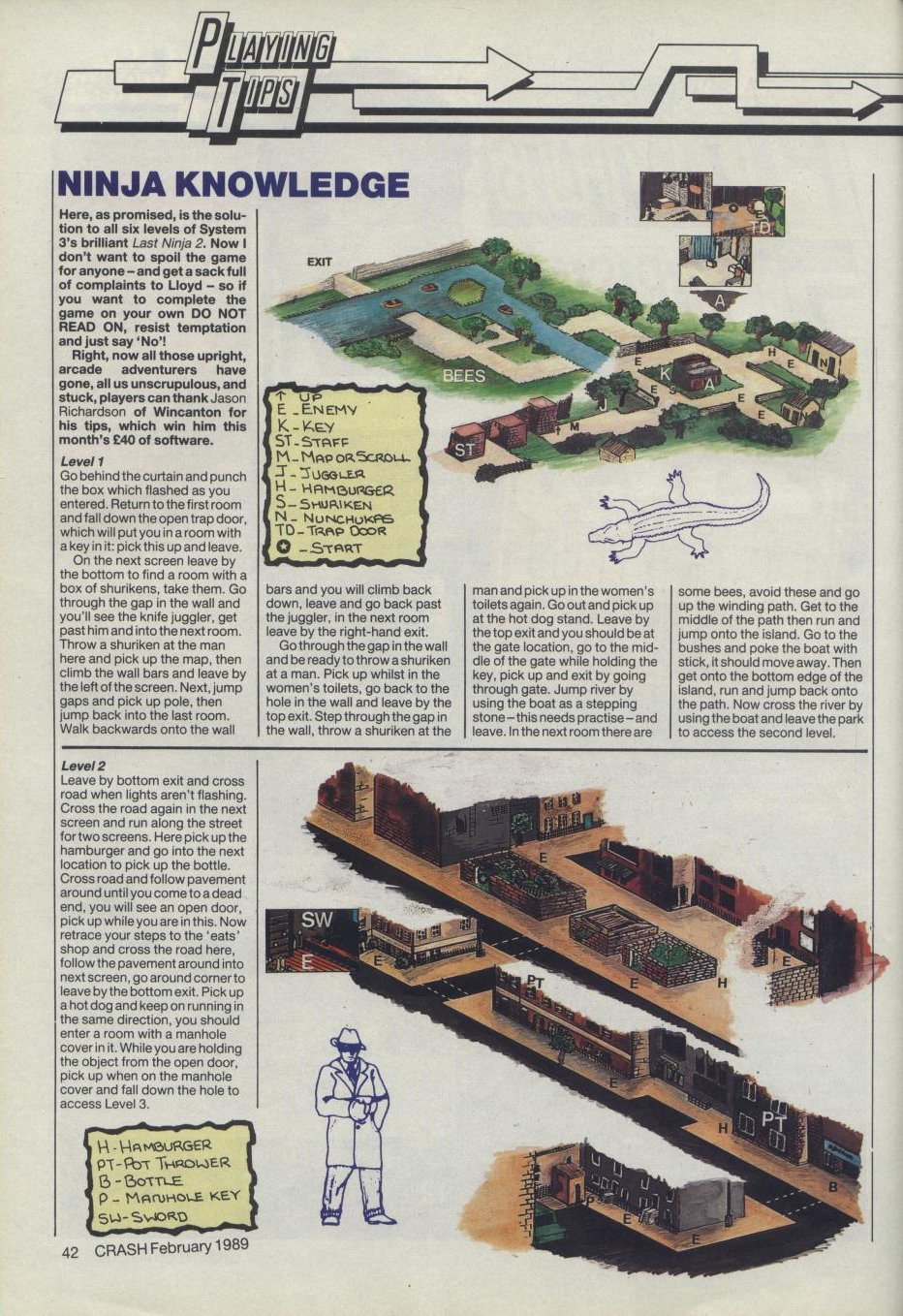 Screen from Last Ninja 2