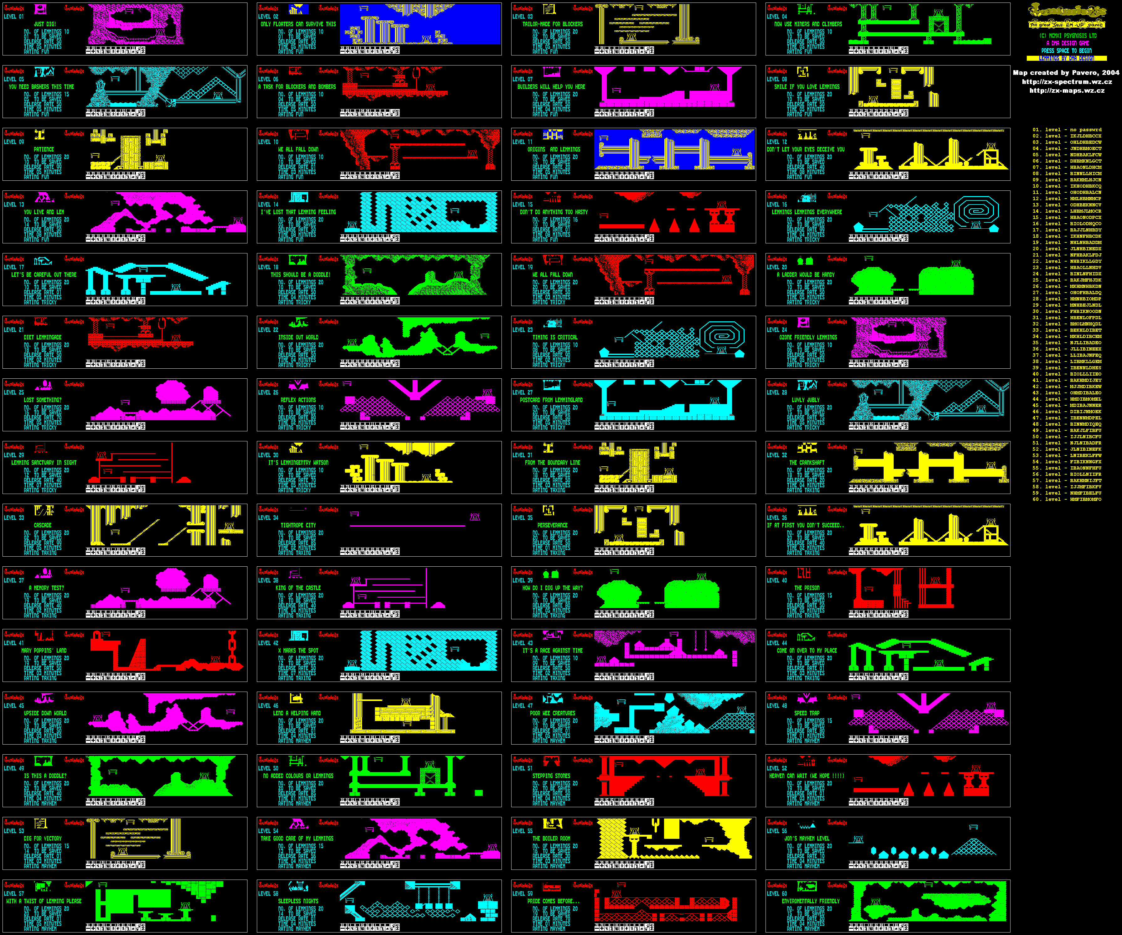 Screen from Lemmings