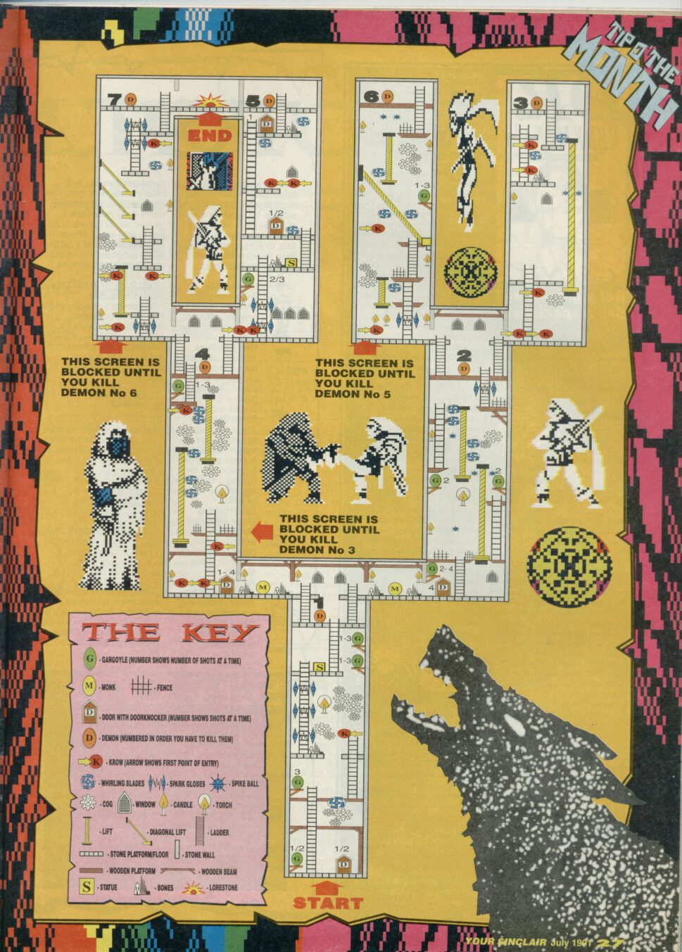 Screen from Lone Wolf - The Mirror of Death