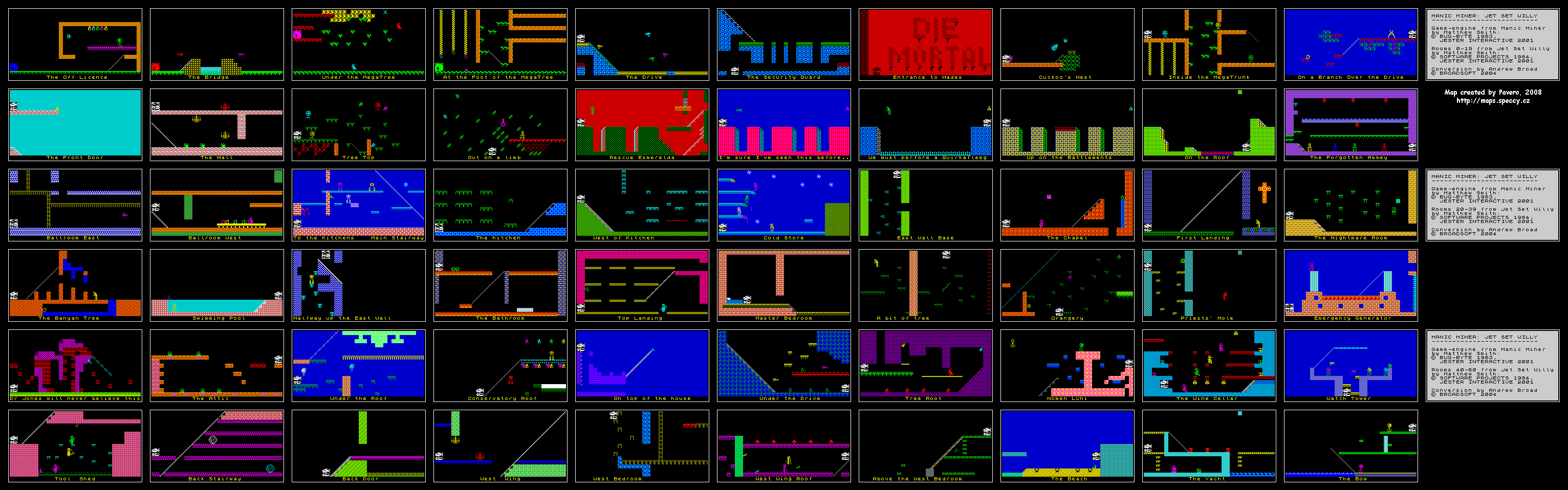 Screen from Manic Miner: Jet Set Willy