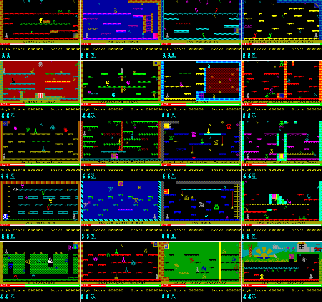 Screen from Manic Miner