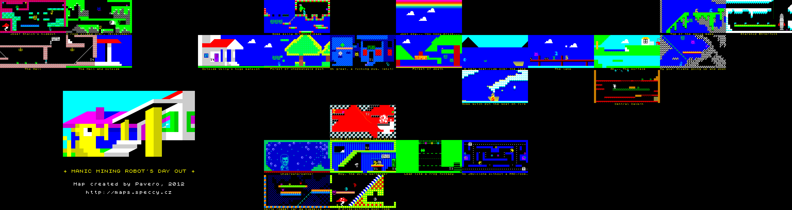 Screen from Manic Mining Robot's Day Out