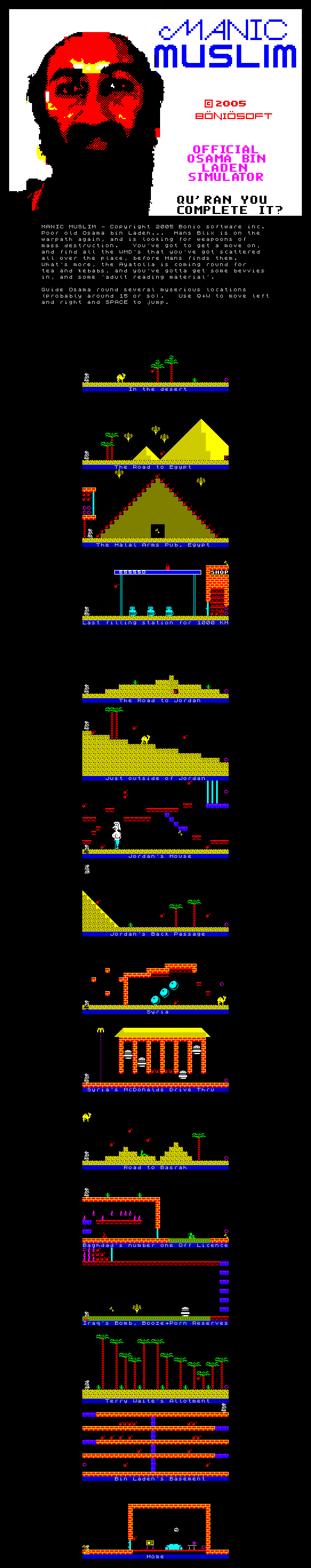 Screen from Manic Muslim