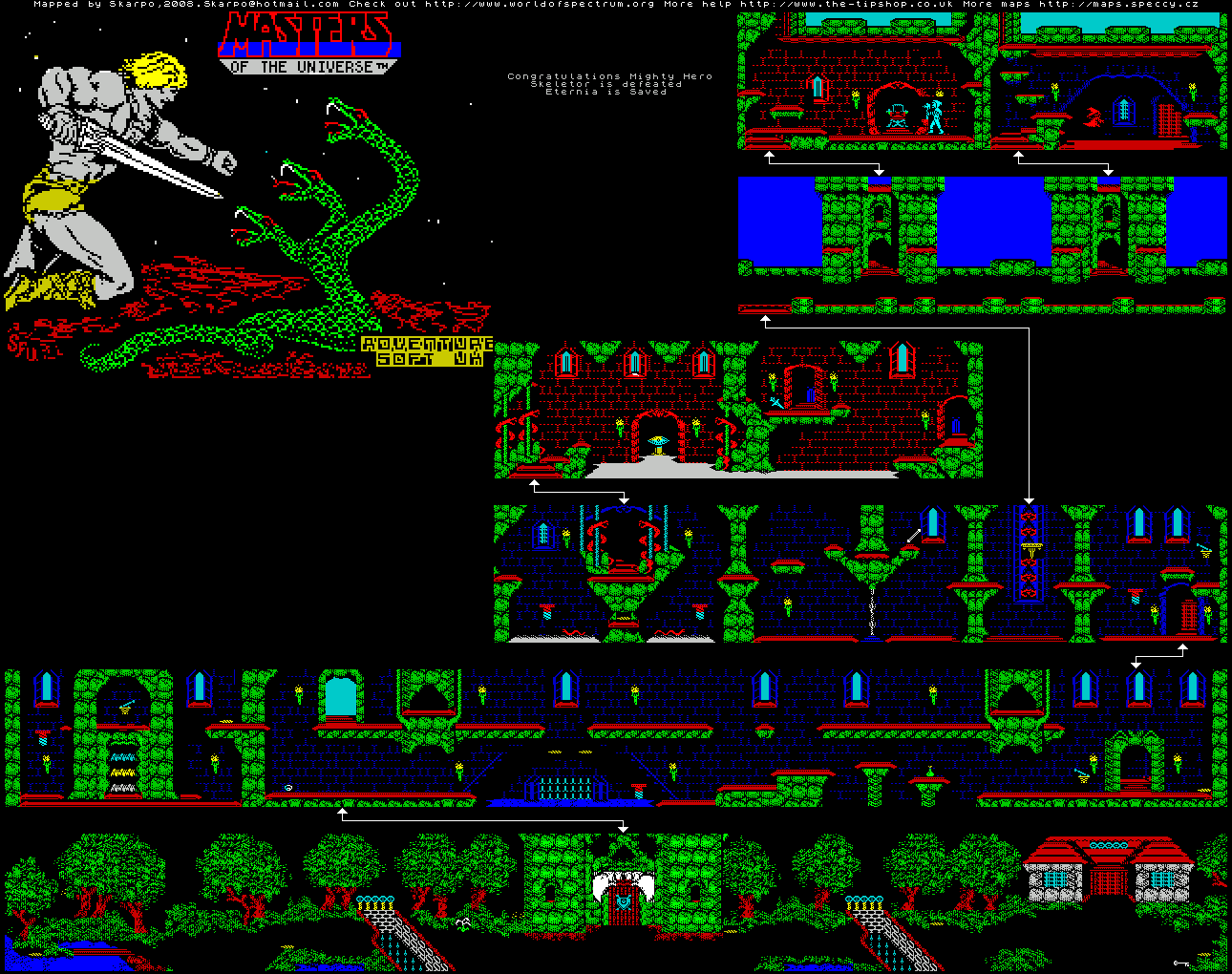 Screen from Masters of the Universe - The Arcade Game