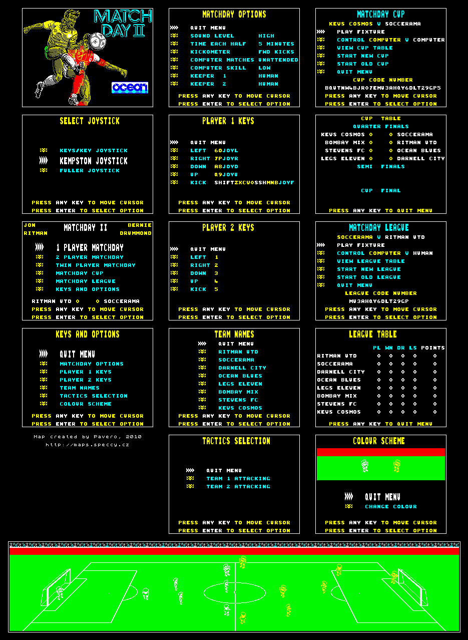 Screen from Match Day II