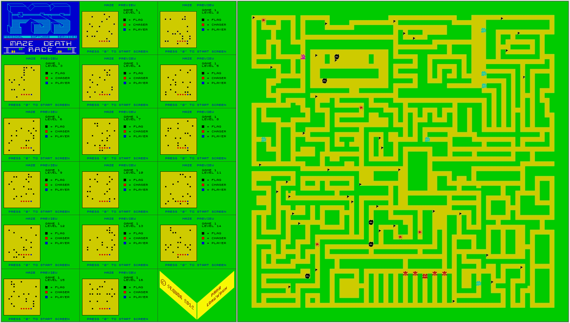 Screen from Maze Death Race
