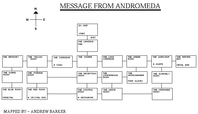 Screen from Message from Andromeda