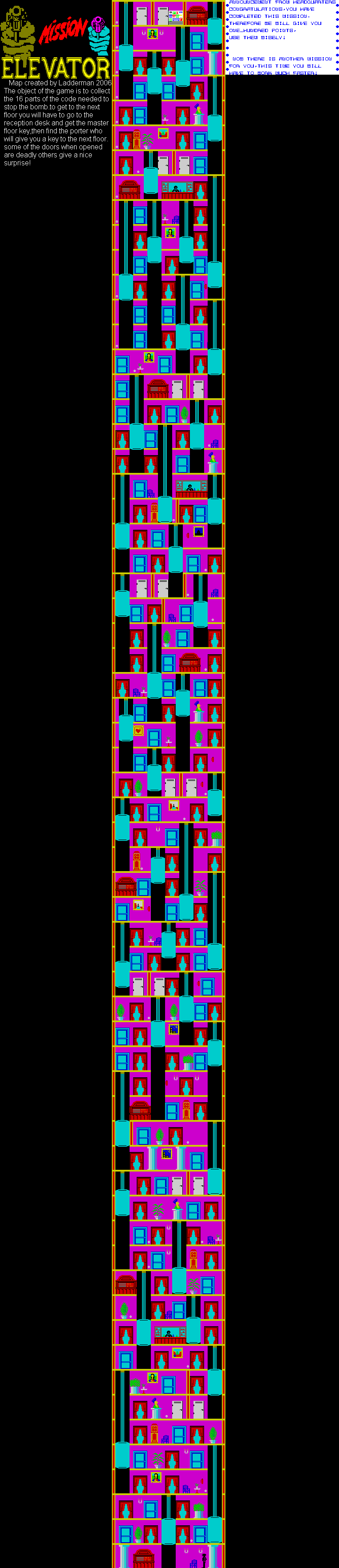 Screen from Mission Elevator