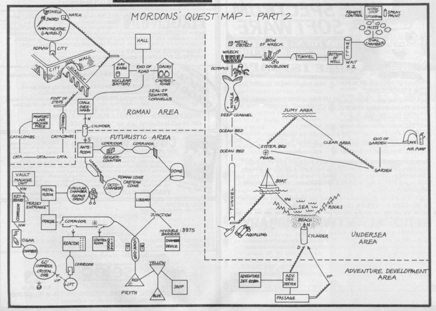 Screen from Mordon's Quest