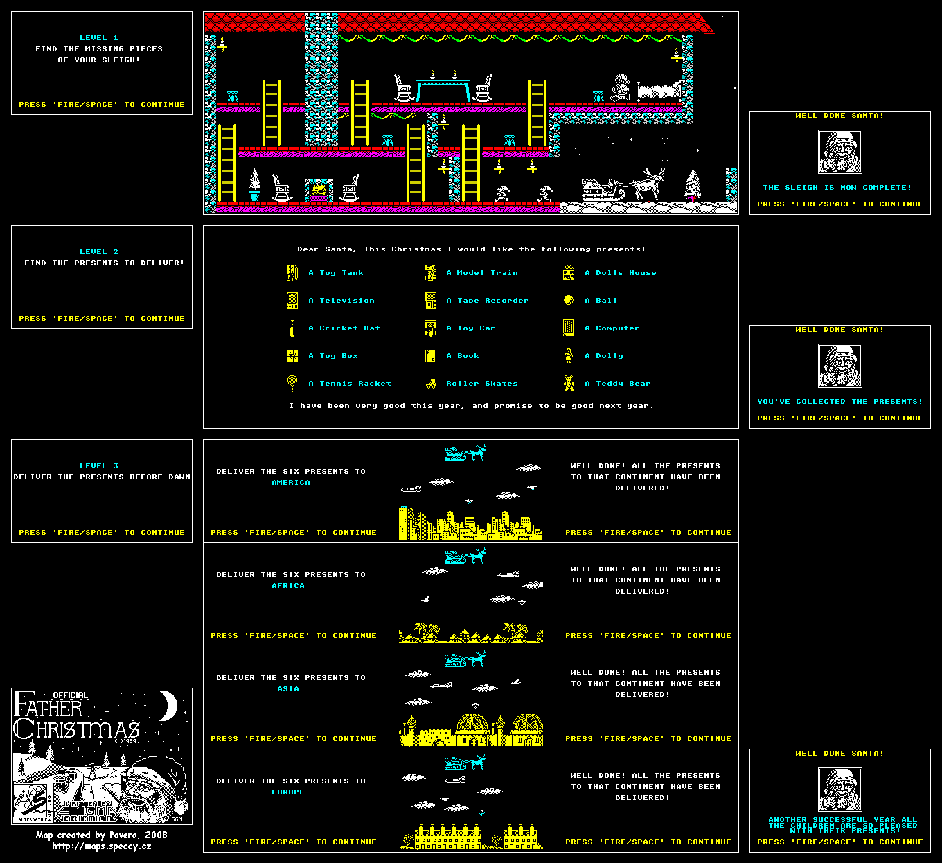 Screen from The Official Father Christmas Game