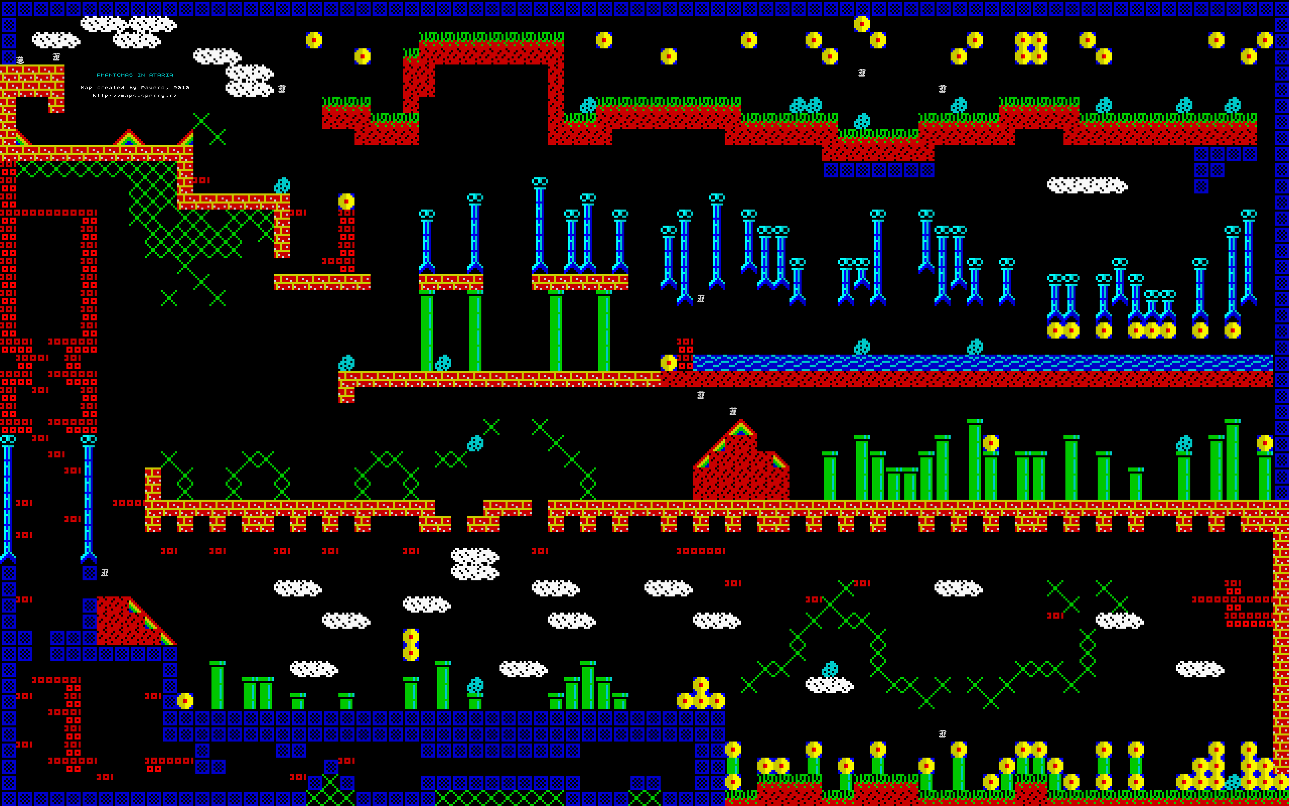 Screen from Phantomas in Atari Land