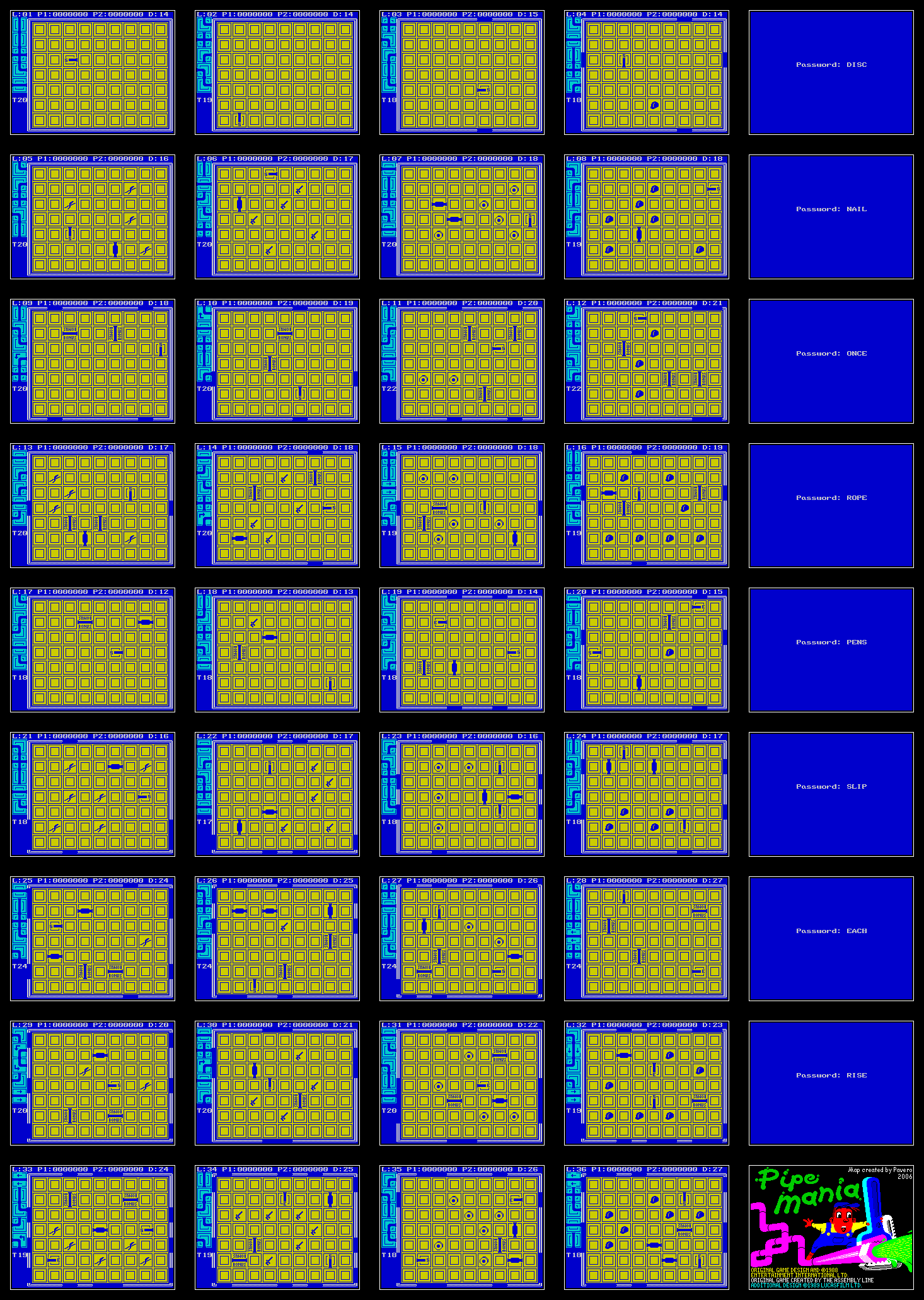 Screen from Pipe Mania