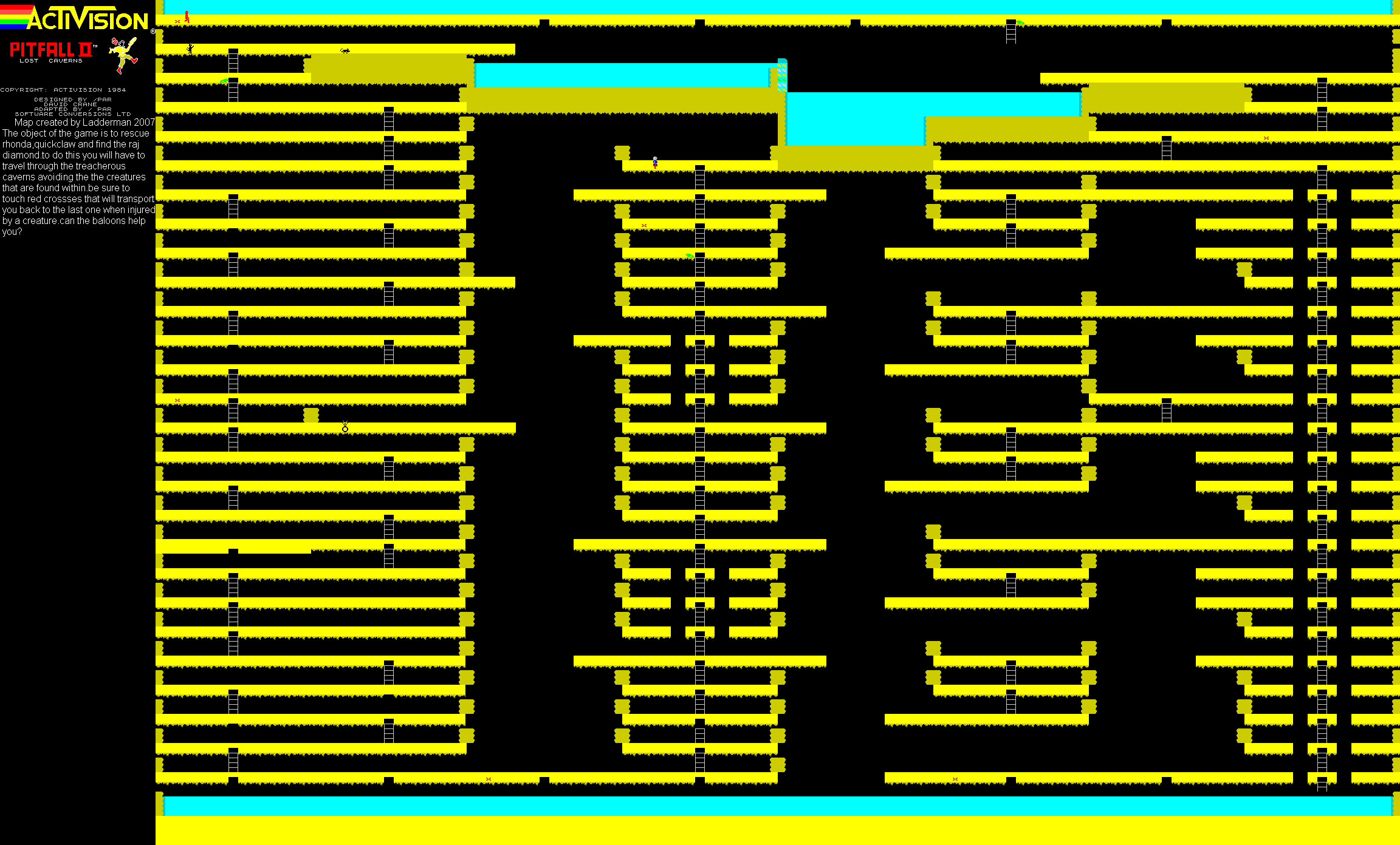 Screen from Pitfall II: Lost Caverns