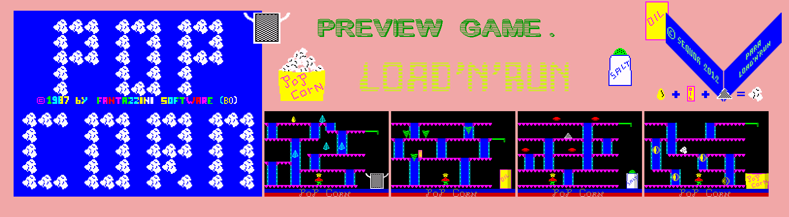 Screen from Pop Corn