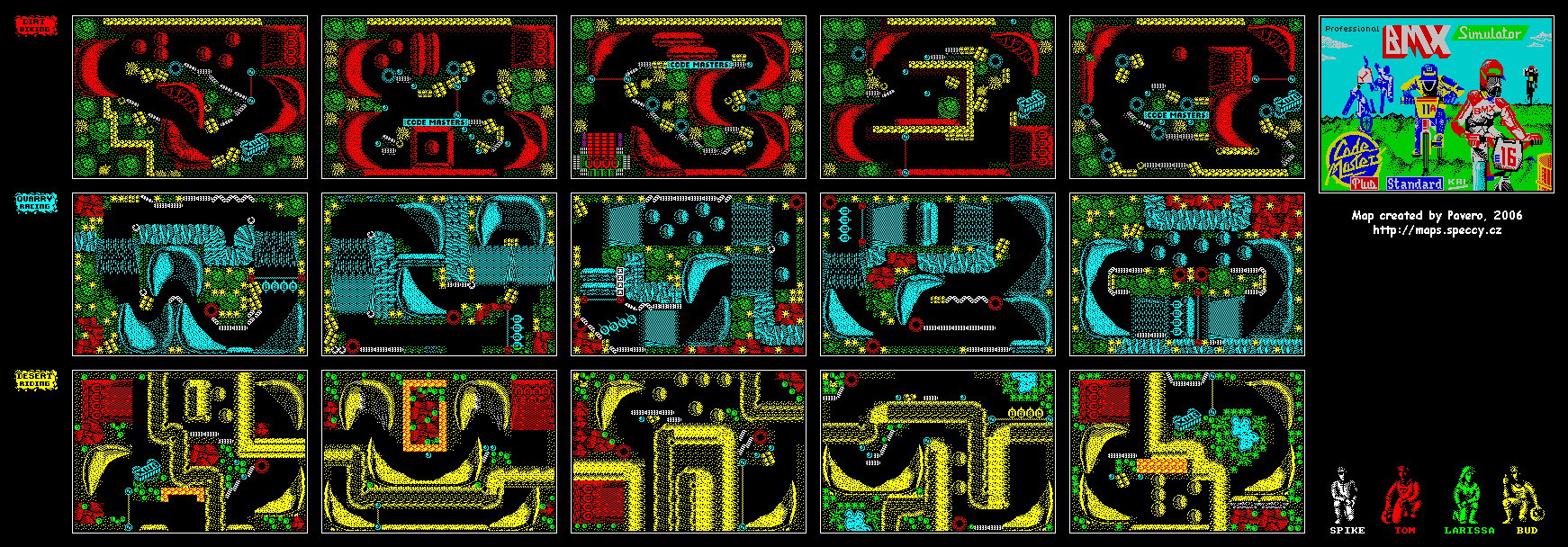 Screen from Professional BMX Simulator