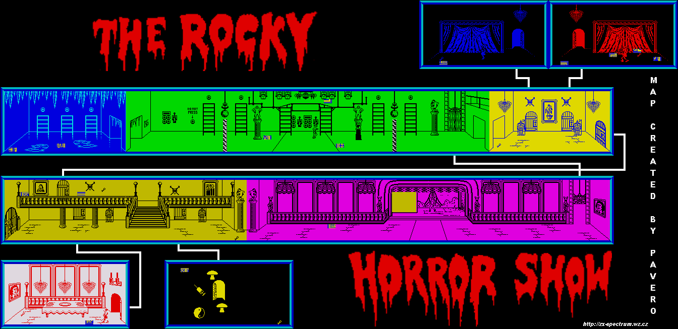 Screen from The Rocky Horror Show