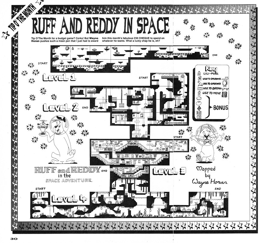 Screen from Ruff and Reddy in the Space Adventure