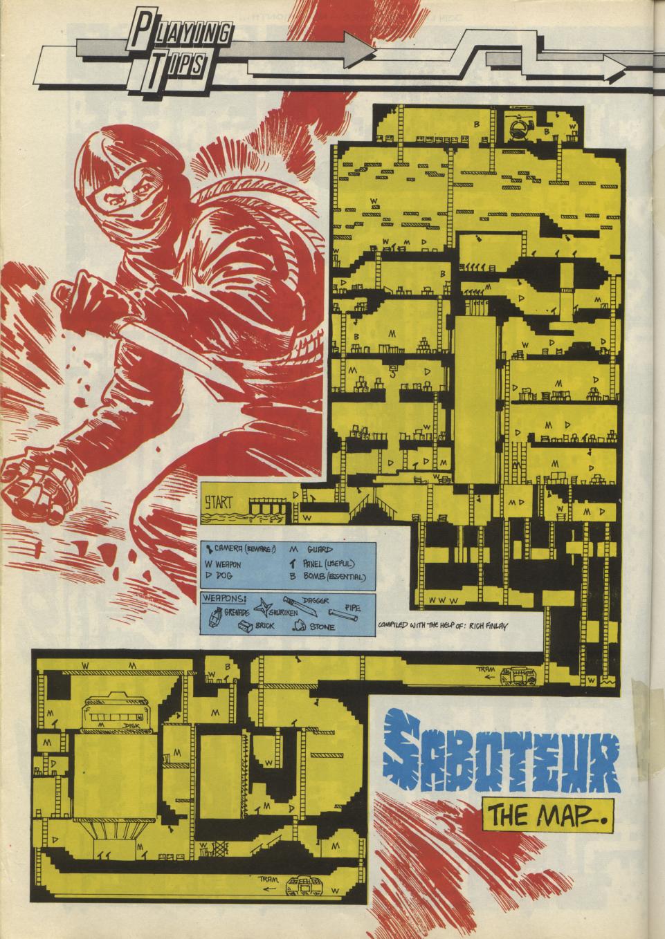 Screen from Saboteur!