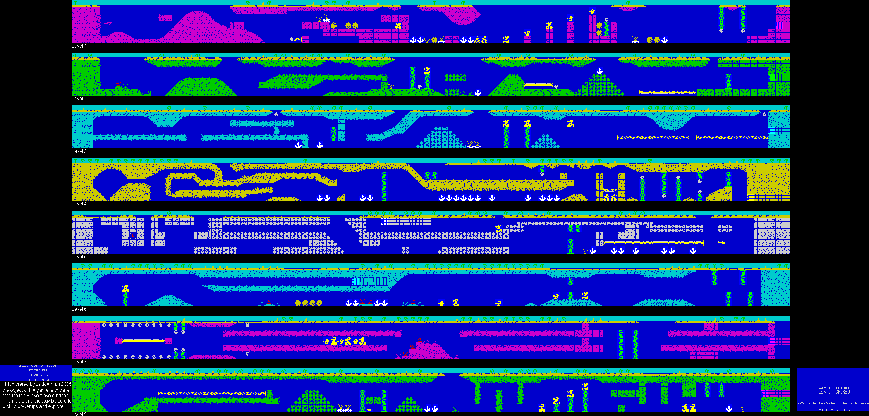 Screen from Scuba Kidz