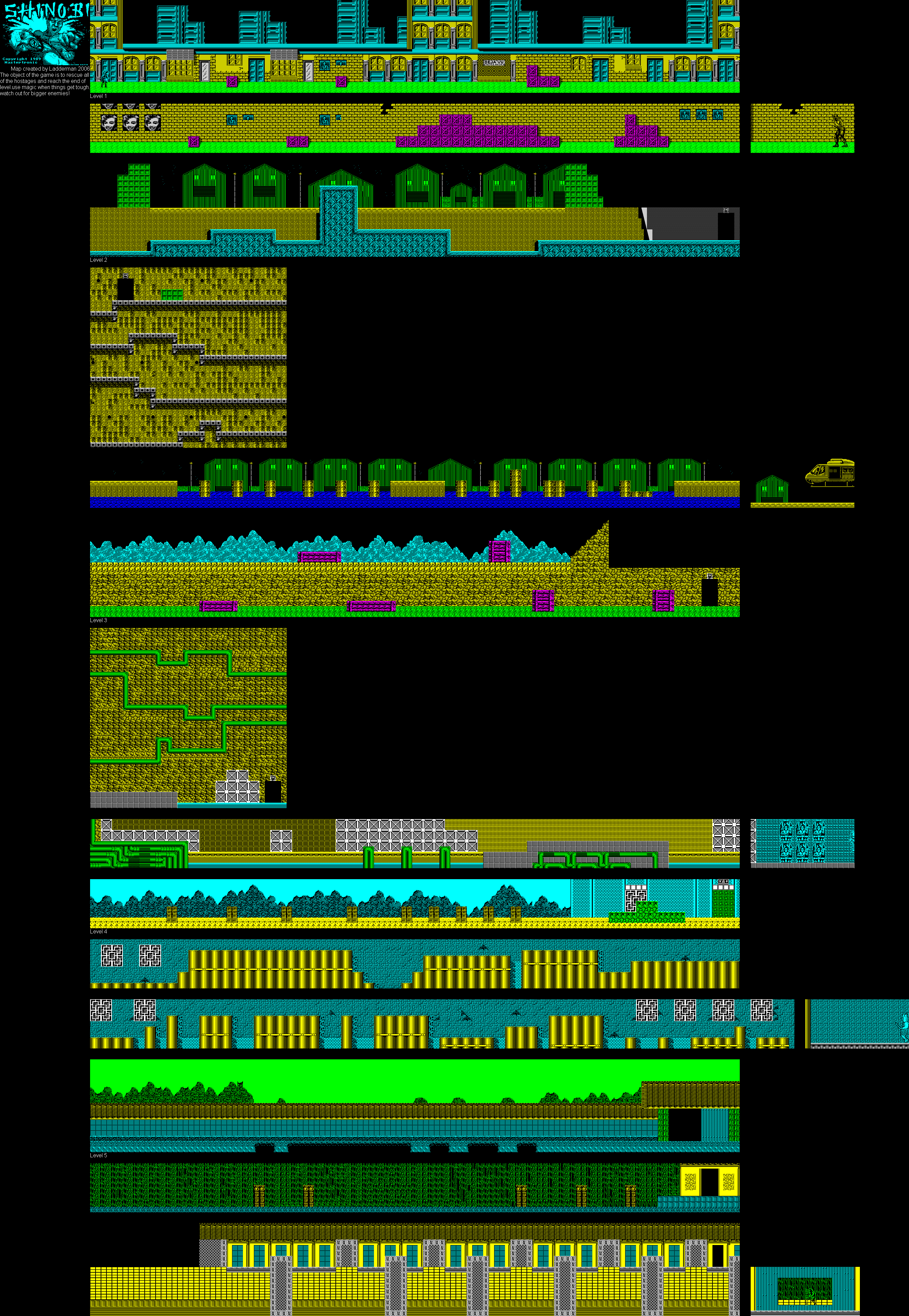 Screen from Shinobi