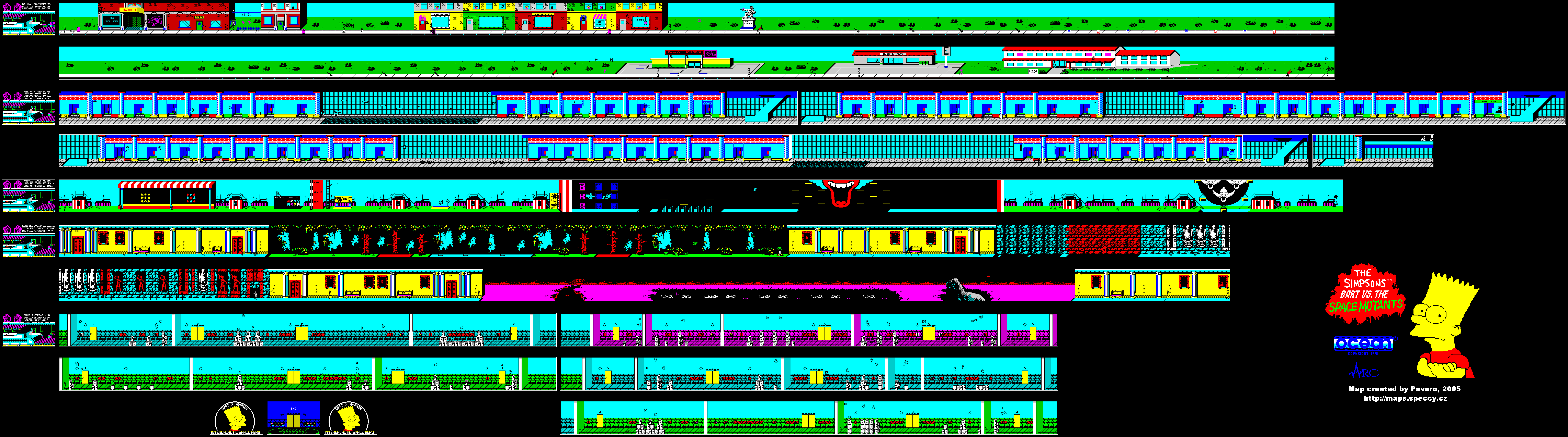 Screen from The Simpsons: Bart vs. the Space Mutants