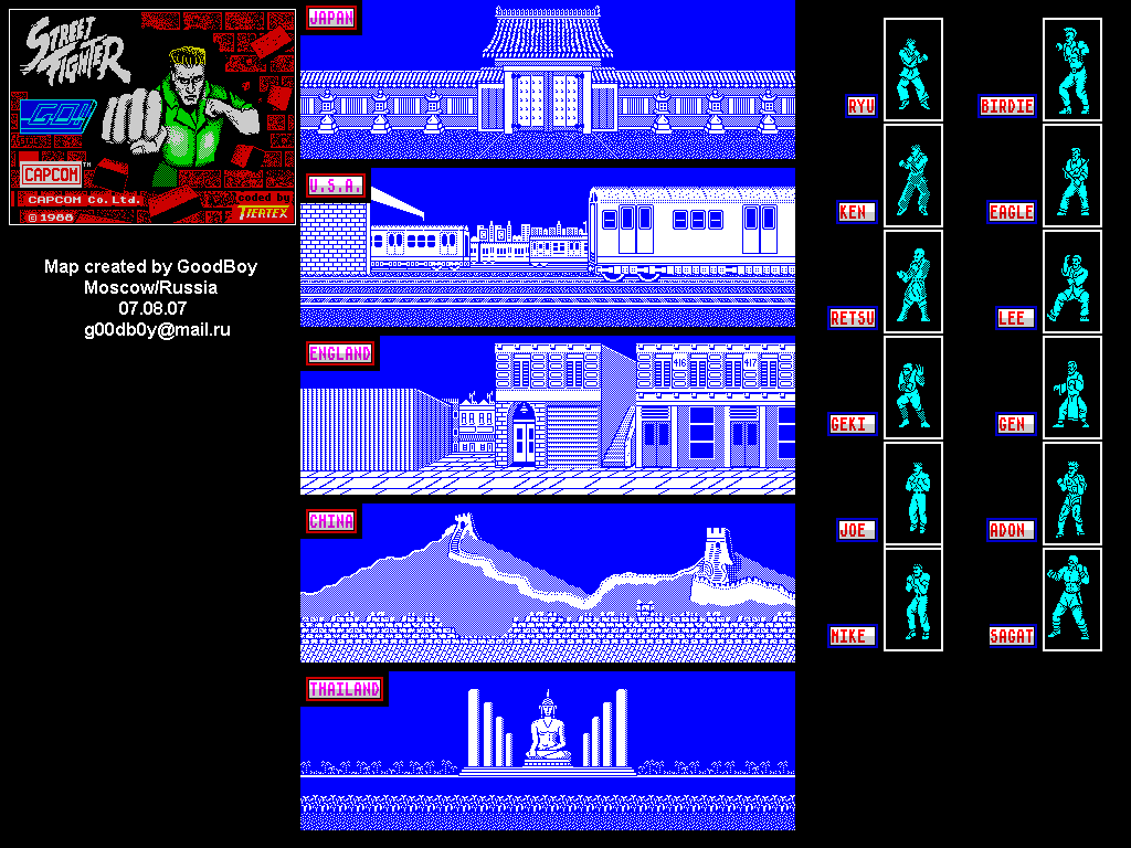Screen from Street Fighter