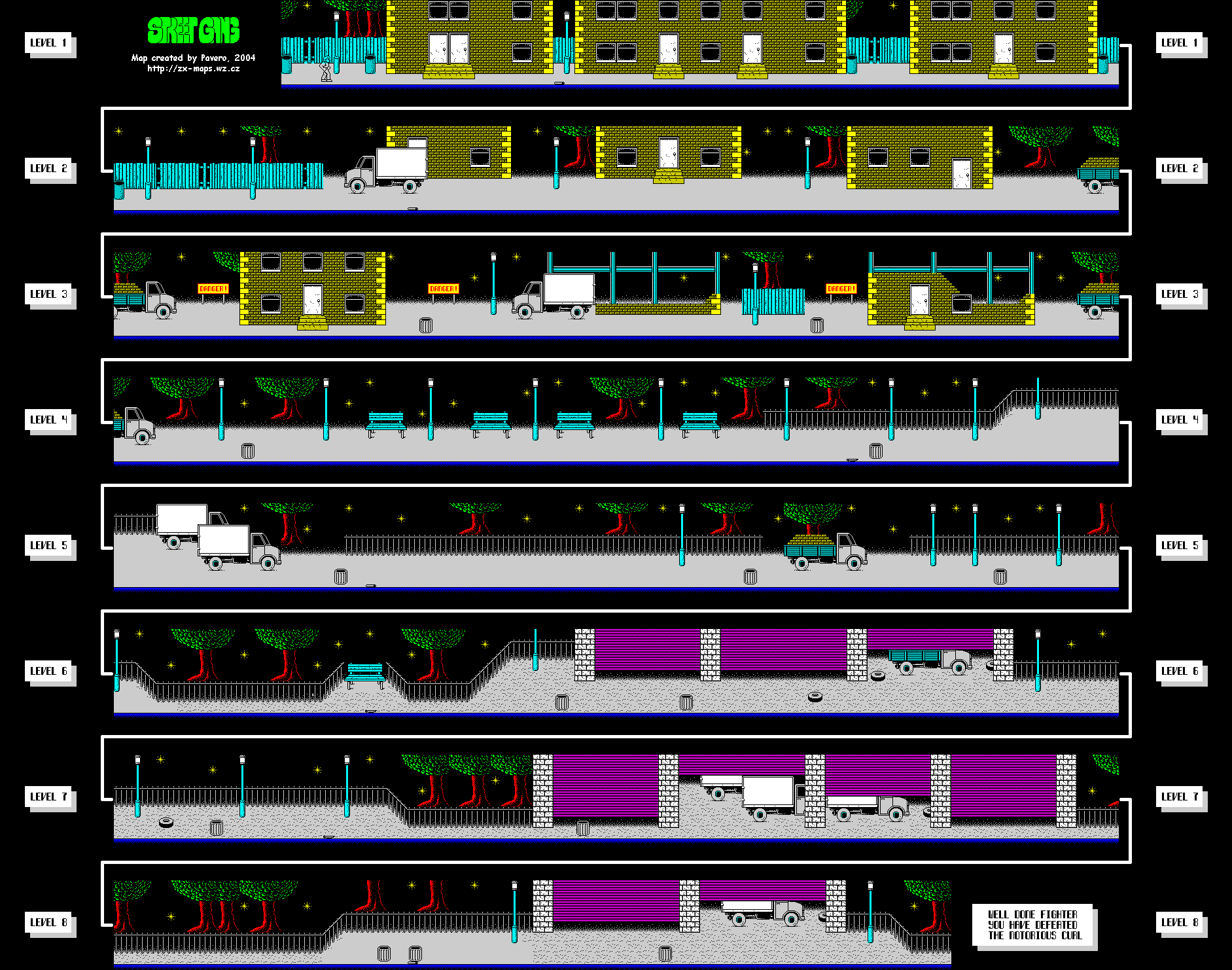 Screen from Street Gang