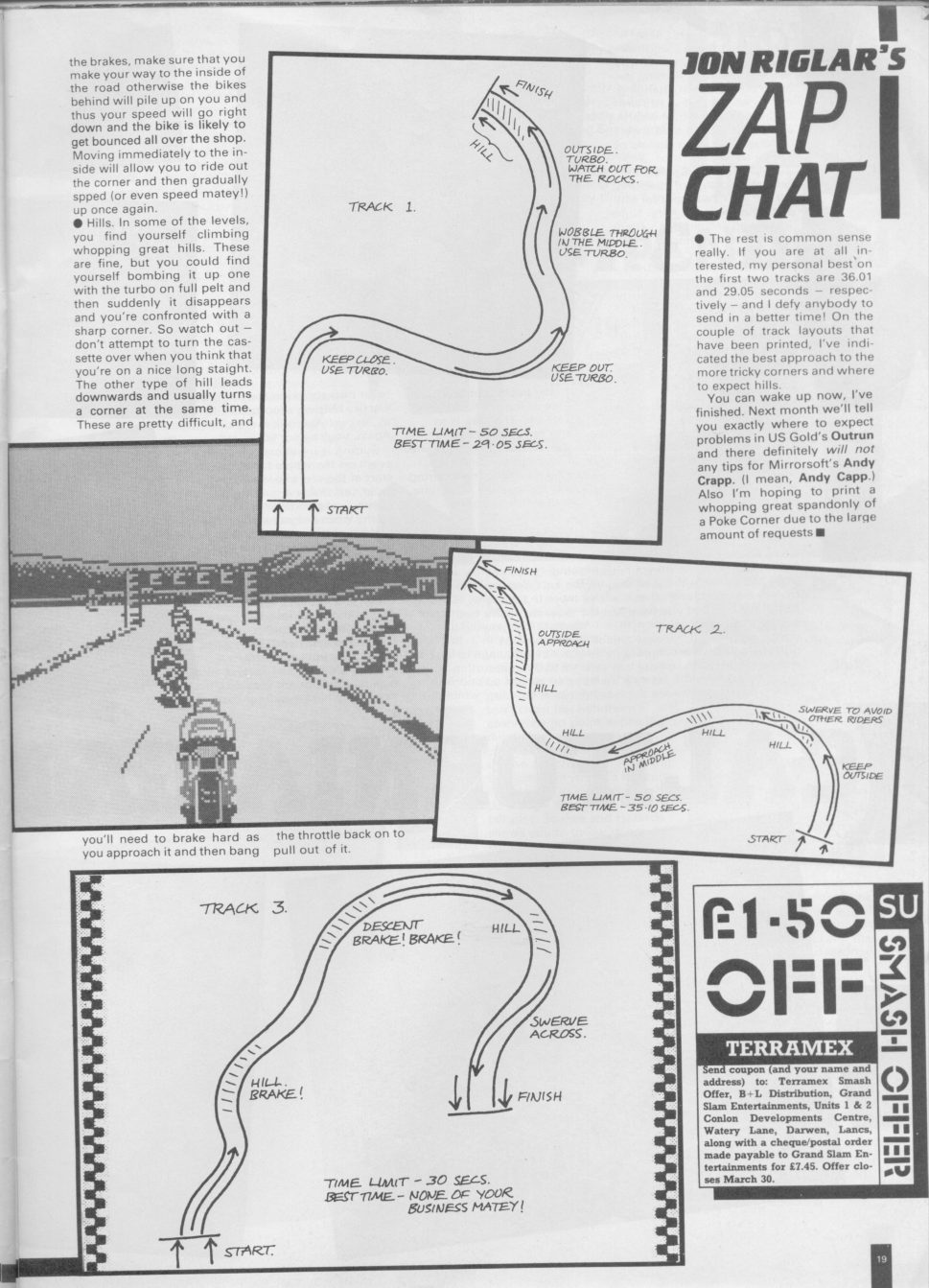 Screen from Super Hang-On