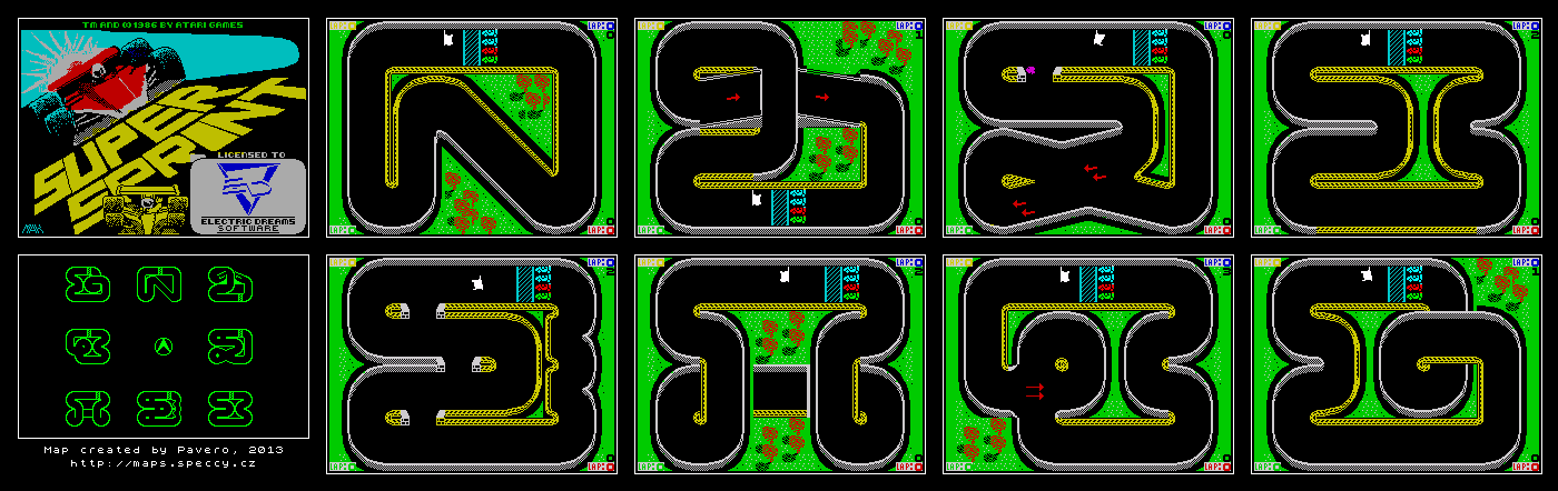 Screen from Super Sprint