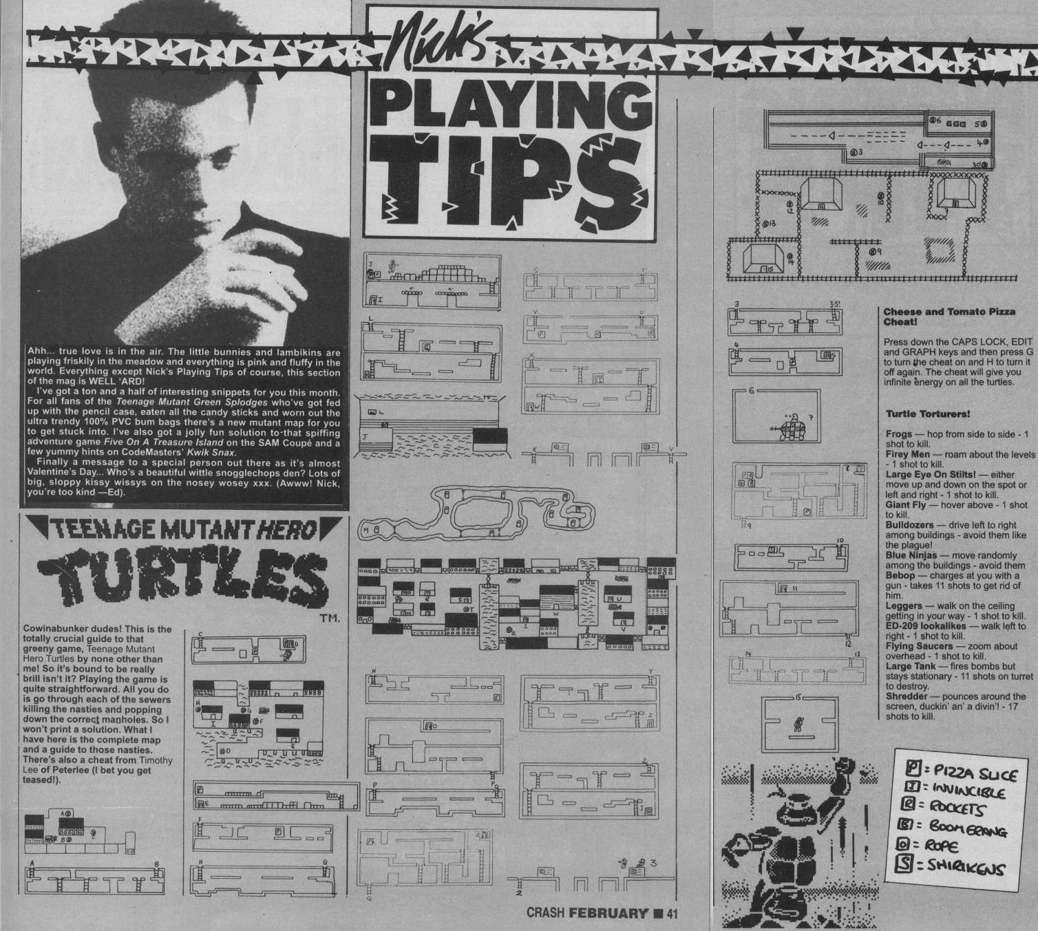 Screen from Teenage Mutant Hero Turtles