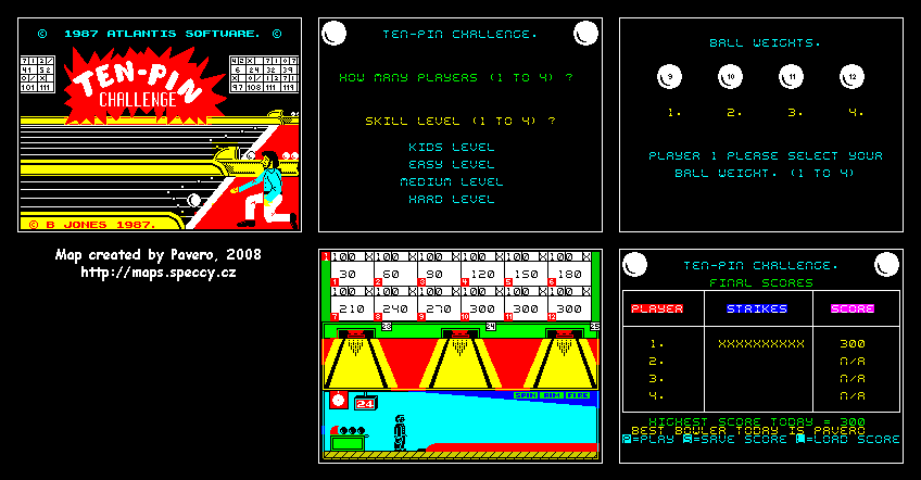 Screen from Ten Pin Challenge