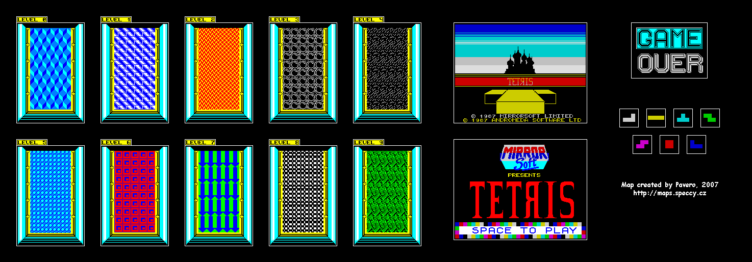 Screen from Tetris