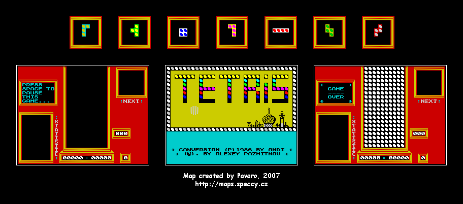 Screen from Tetris