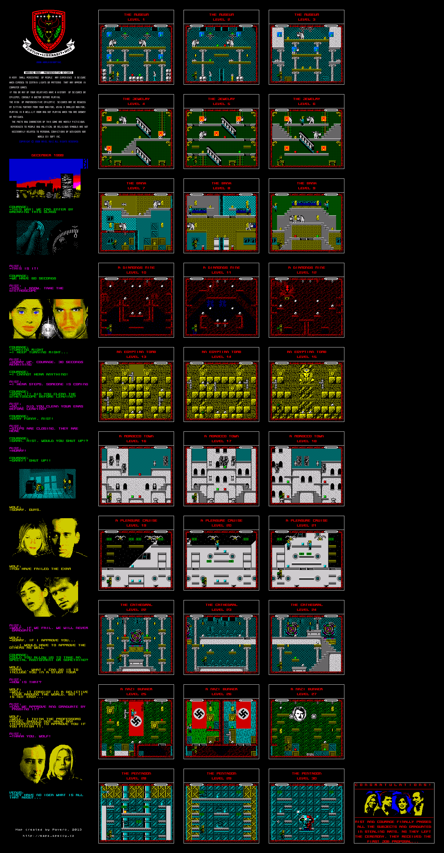 Screen from Thieves School