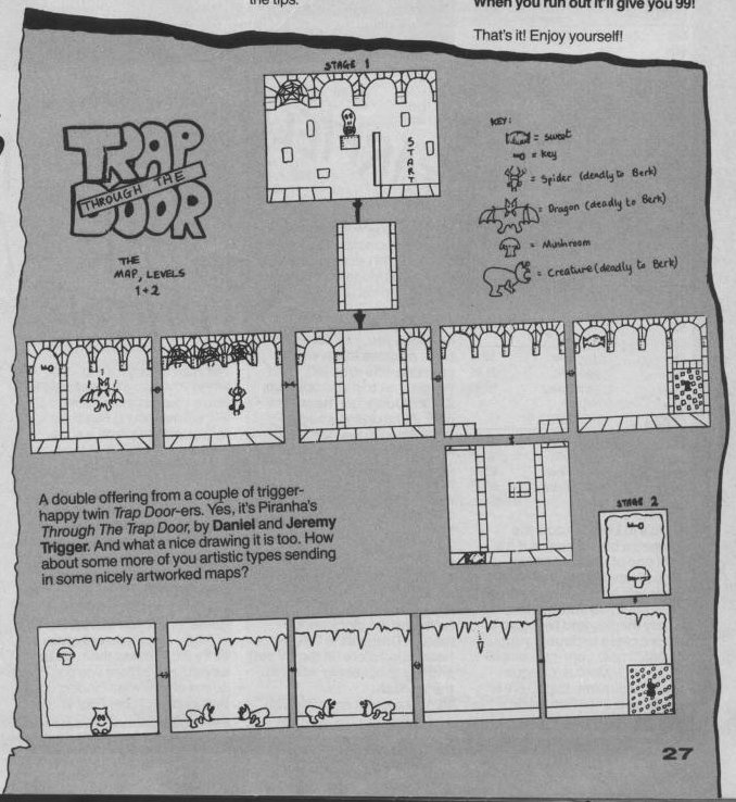 Screen from Through the Trap Door