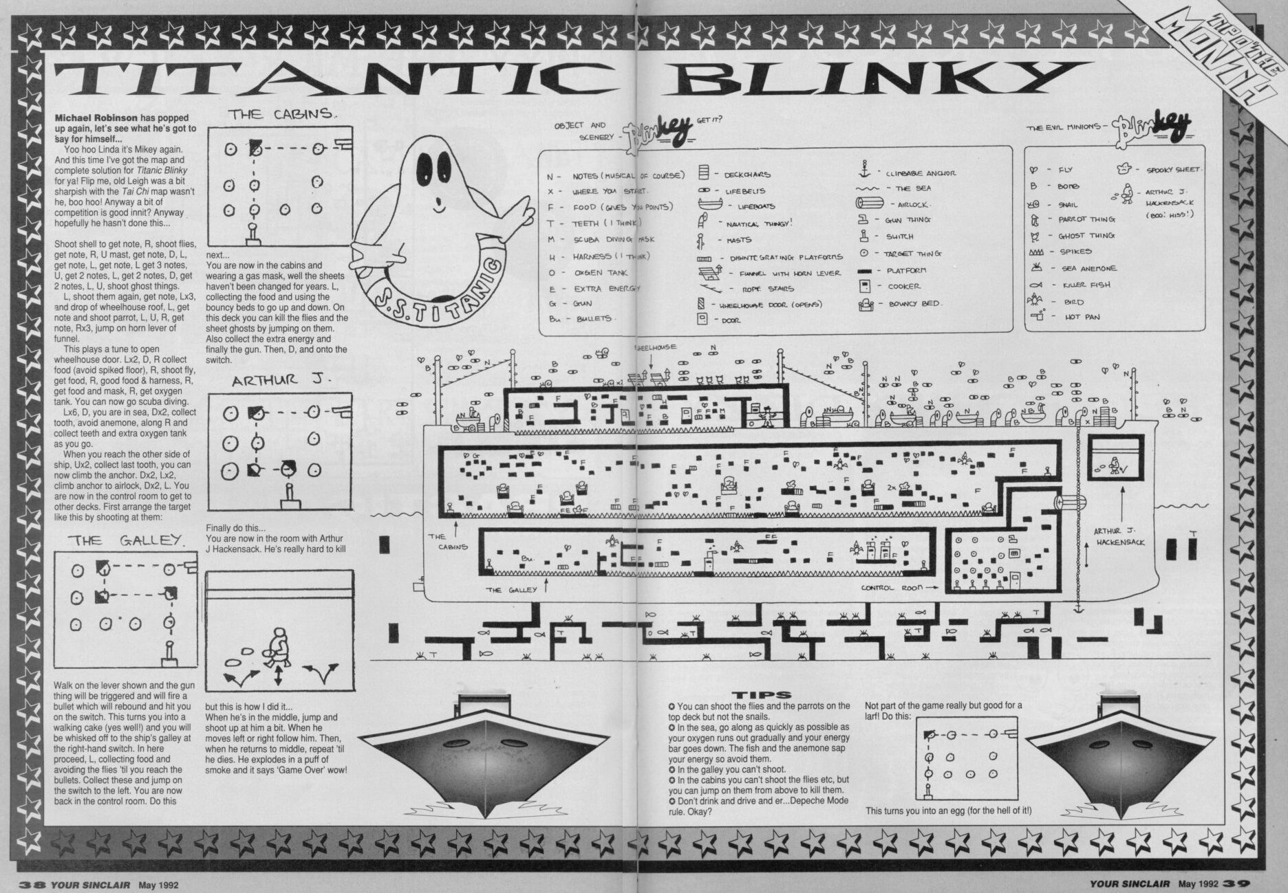 Screen from Titanic Blinky