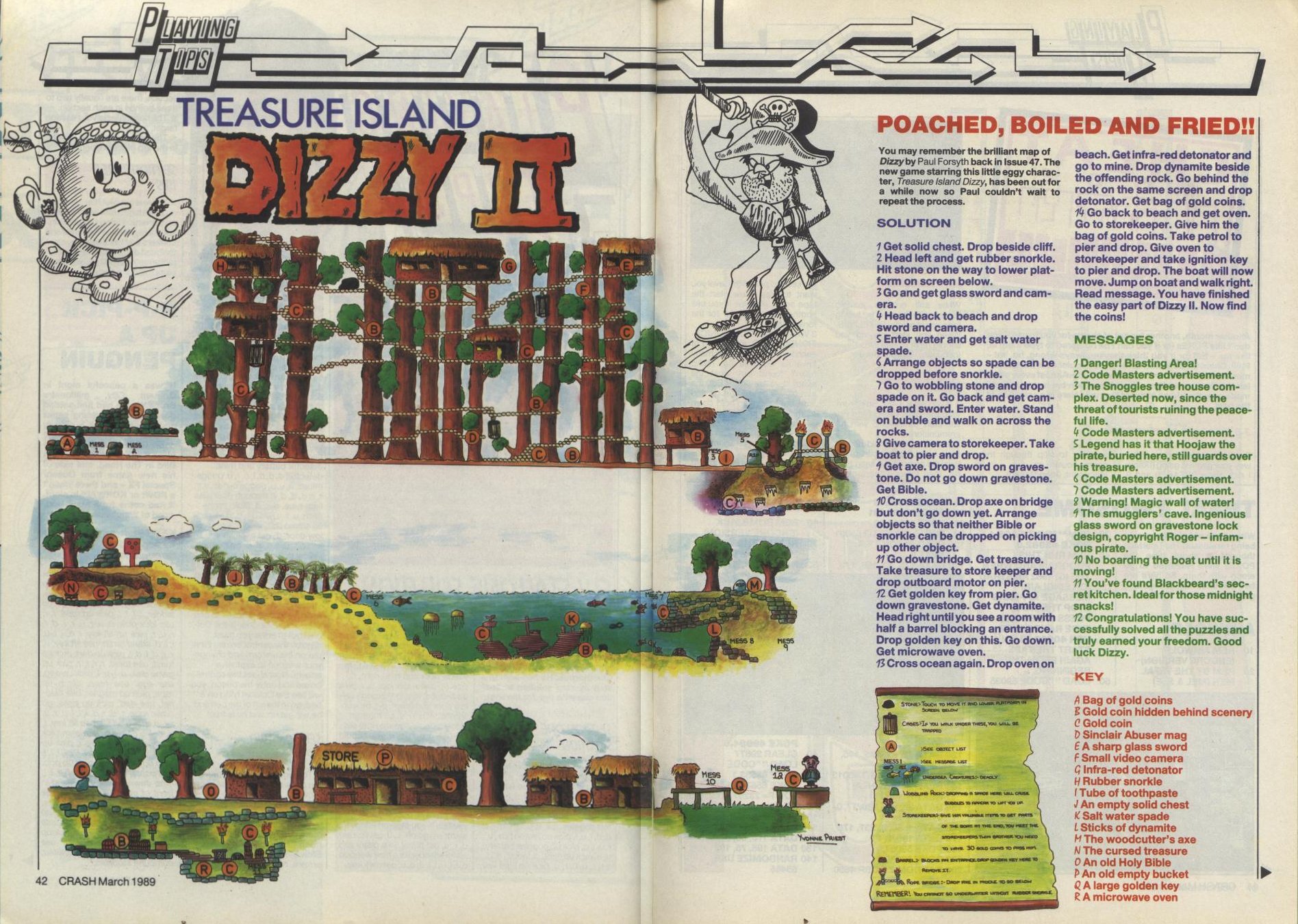 Screen from Treasure Island Dizzy