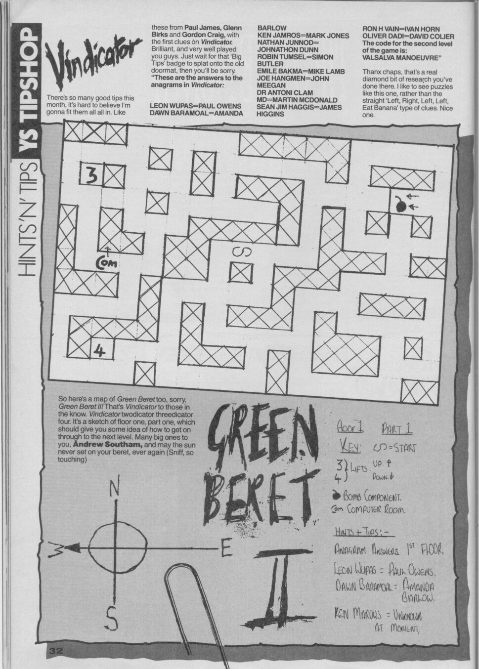 Screen from The Vindicator