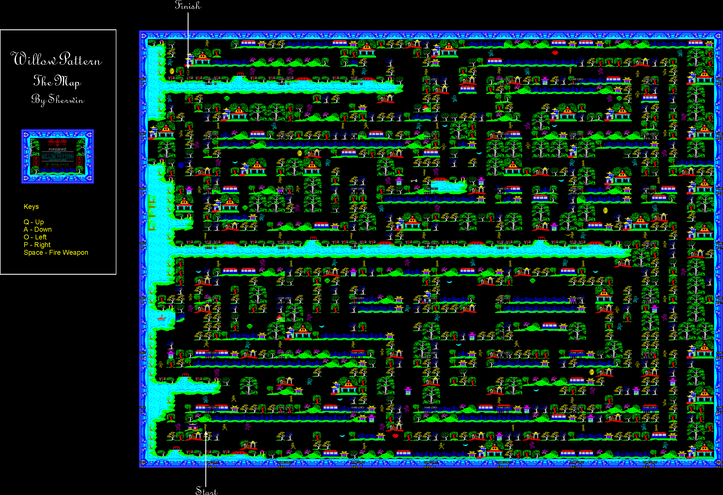 Screen from Willow Pattern