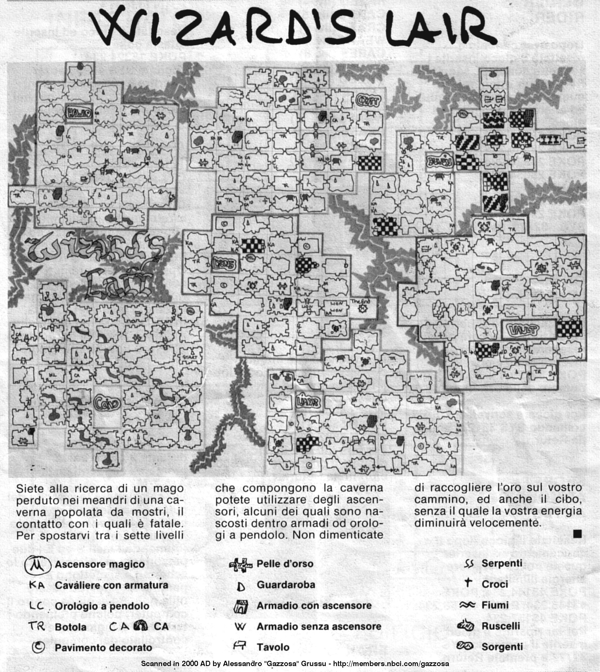 Screen from Wizard's Lair