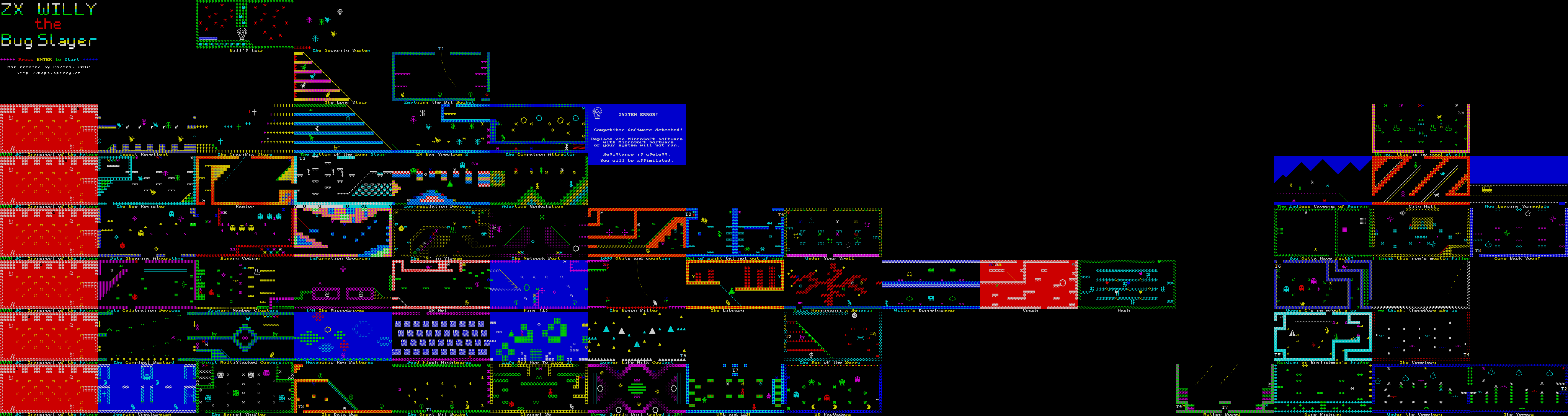 Screen from ZX Willy the Bug Slayer