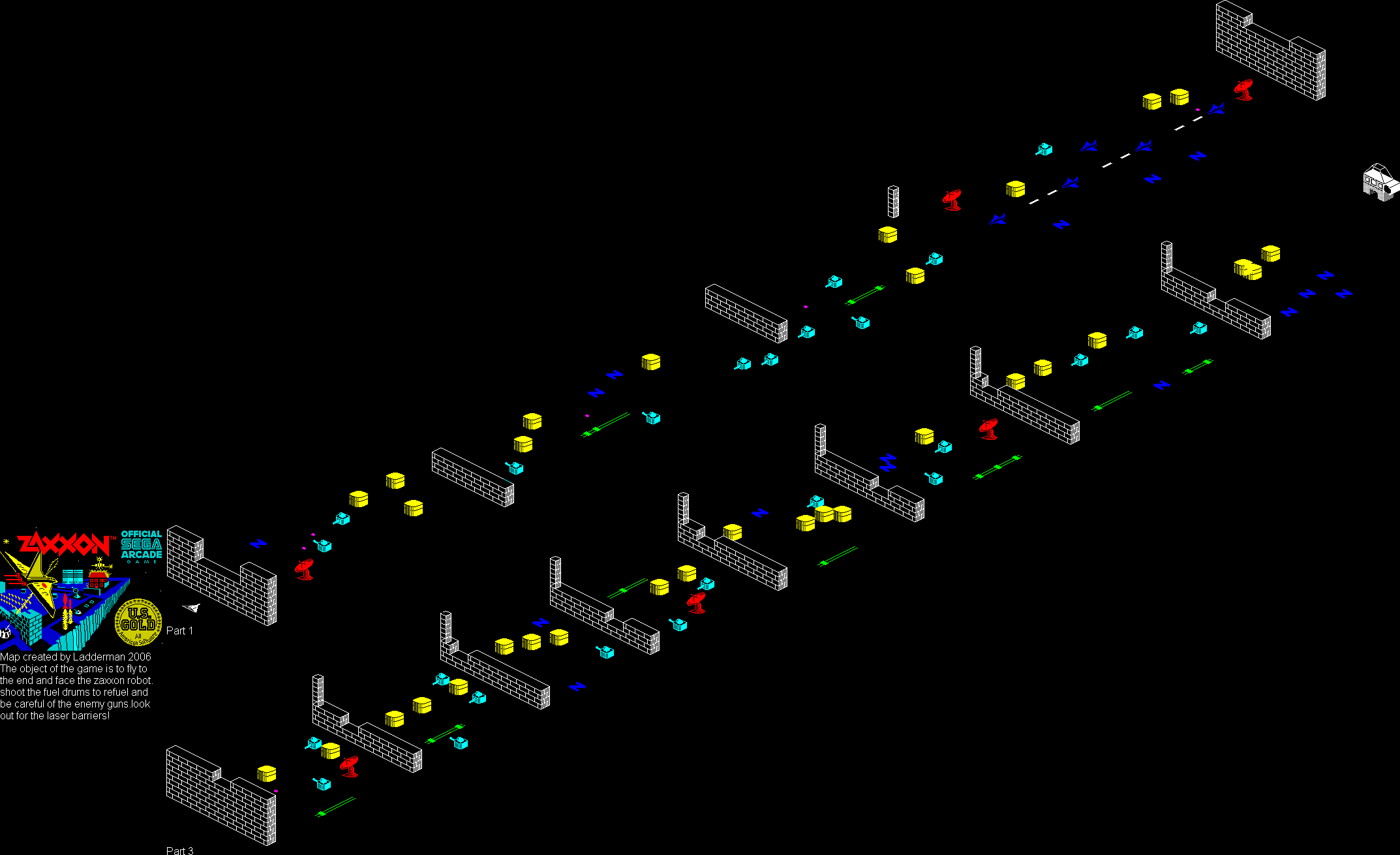 Screen from Zaxxon