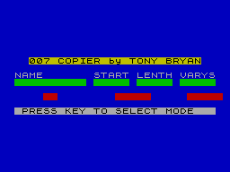 Screen from 007 Spy H