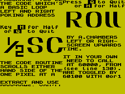 Screen from 1/2 Scroll