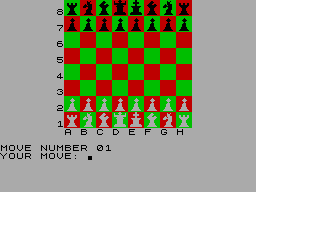 Screen from 16K Superchess